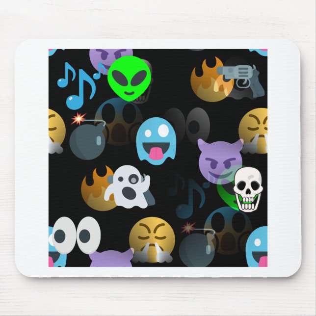 Mousepad halloween emojis (Frente)