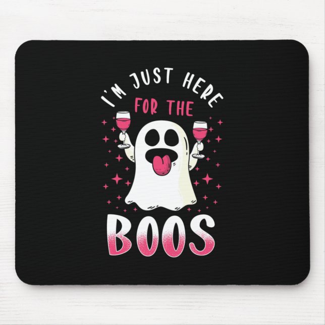 Mousepad Halloween Estou Aqui Para Os Boos (Frente)