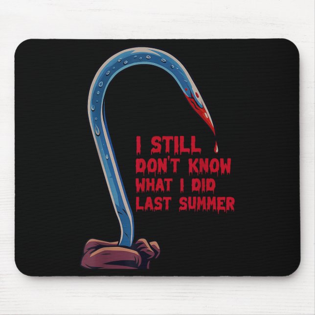 Mousepad Halloween Eu ainda não sei o que fiz na última cim (Frente)