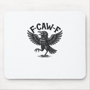 Mousepad Halloween F-Caw-F Pássaro Corvo Mulheres Homens Mi