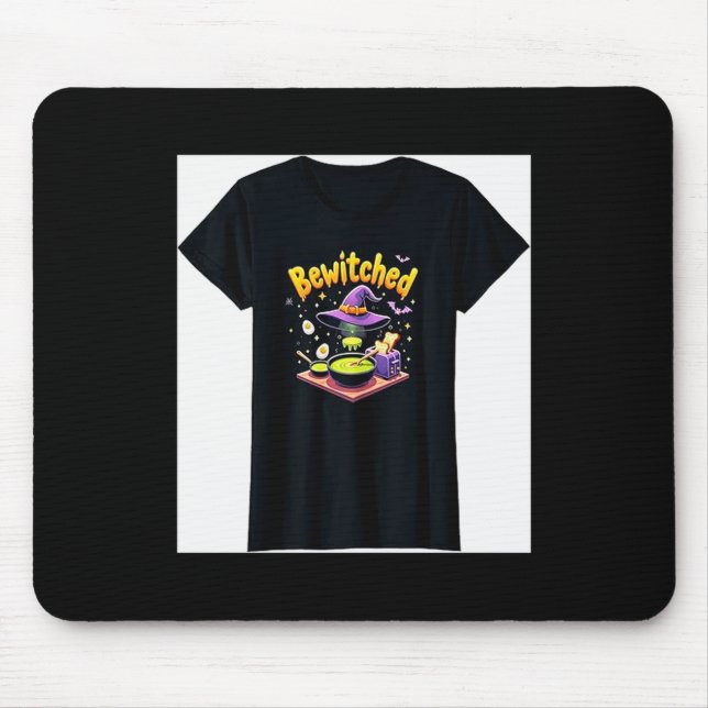 Mousepad Halloween Family Home Bewitched Breakfast Maker  (Frente)