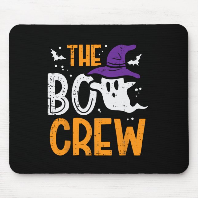 Mousepad Halloween Fantasma Da Tripulação Boo Coincide Com  (Frente)