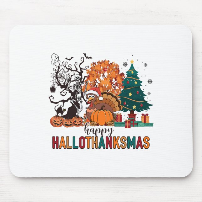 Mousepad Halloween Figurume de Dia de Ação de Graças (Frente)