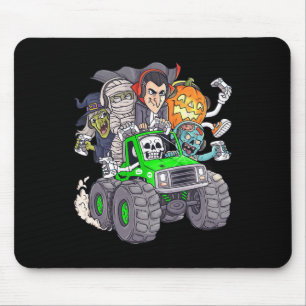 Mousepad Halloween Gamer Skeleton Zombie Monster Truck Boys