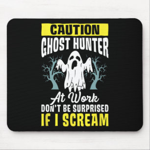 Mousepad Halloween Ghost Hunter Trabalha Paranormal Fantasm