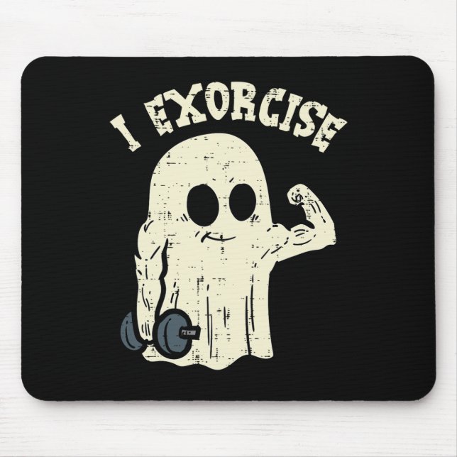 Mousepad Halloween Gym Ghost I Exorcie a fantasia de divers (Frente)