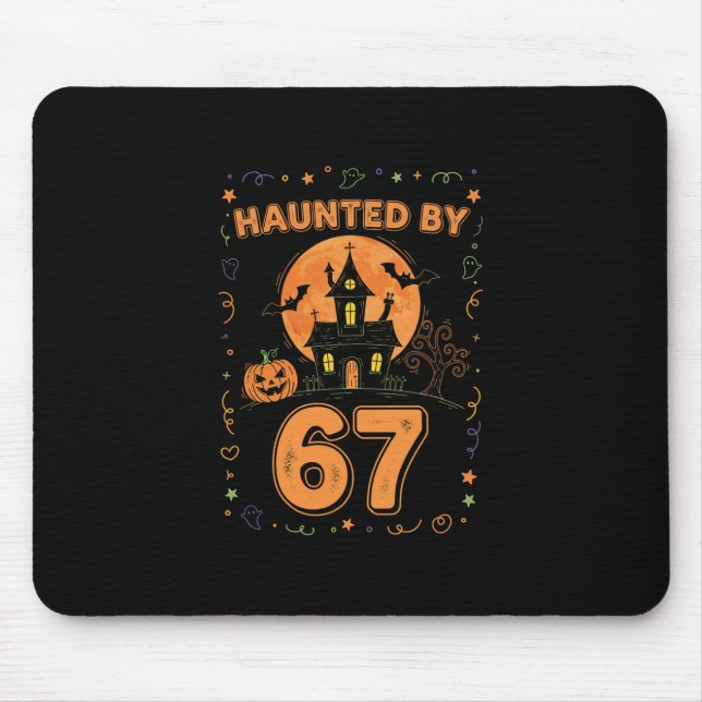 Mousepad Halloween Haunted 67 Six Seven Meme 1 (12)  (Frente)