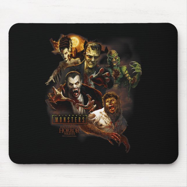 Mousepad Halloween Horror Nights HHN Monstros Universais (Frente)