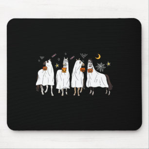 Mousepad Halloween Horse Ghost Boo Pumpkin Costume Para Hom