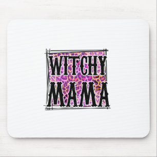 Mousepad Halloween Leopard Witchy Mama Aniversário