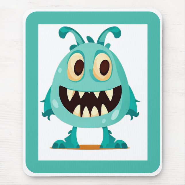 Mousepad Halloween/Monstro/desenho animado  (Frente)