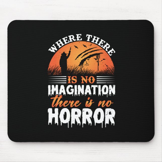 Mousepad Halloween Não Há Horror (Frente)