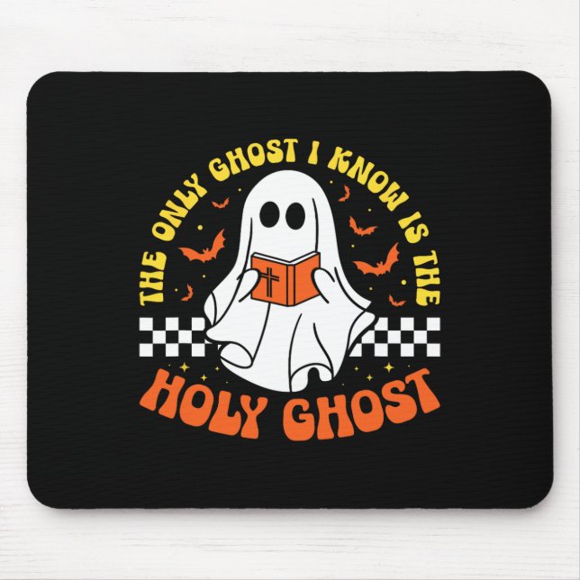 Mousepad Halloween O Único Fantasma Que Conheço É O Espírit (Frente)