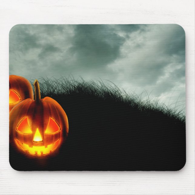 Mousepad Halloween Pumpkins (Frente)