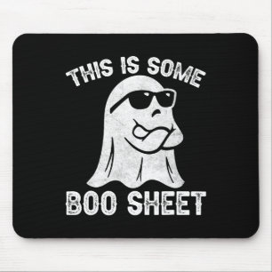 Mousepad Halloween Retro Boo Ghost Isto É Uma Folha De Boo