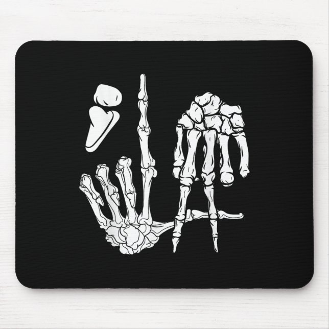 Mousepad Halloween Skeleton Hand Comma La Pontuation Kamal (Frente)