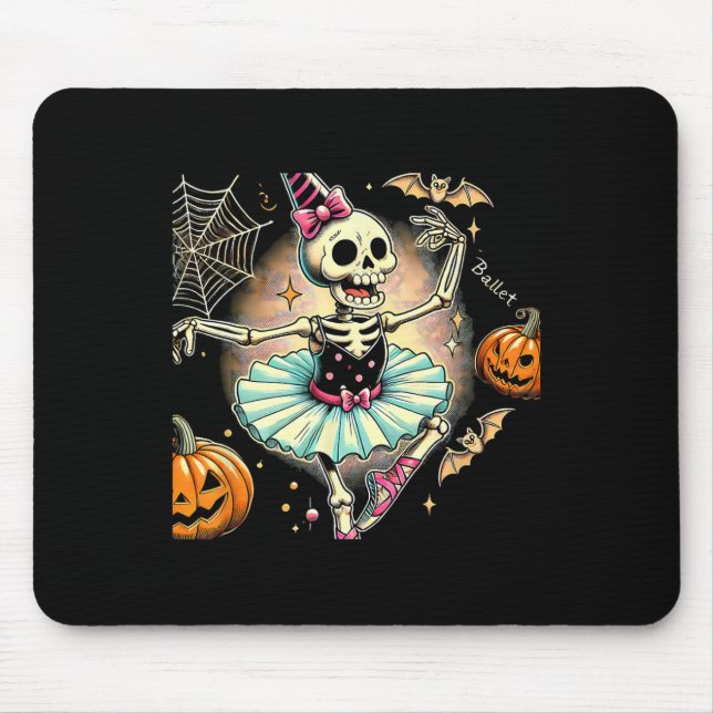 Mousepad Halloween Skeleton Llet Dancing Llerina (Frente)
