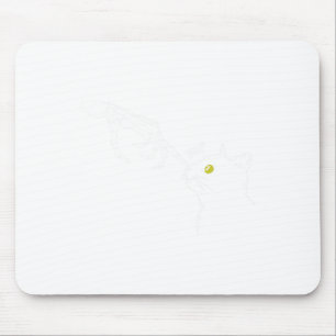 Mousepad Halloween Skeleton Mão Gato Boop Engraçado Gato