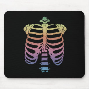 Mousepad Halloween Skeleton Rib Cage Zombie Costume Tee