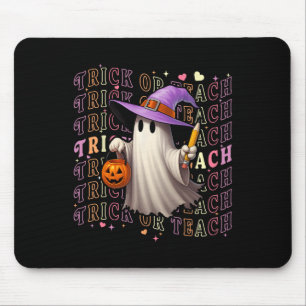 Mousepad Halloween Spooky Professora Fantasma Fantasma Para