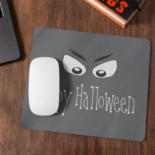 Mousepad Halloween Spooky Scary Ghost Eyes Whimsical Custom