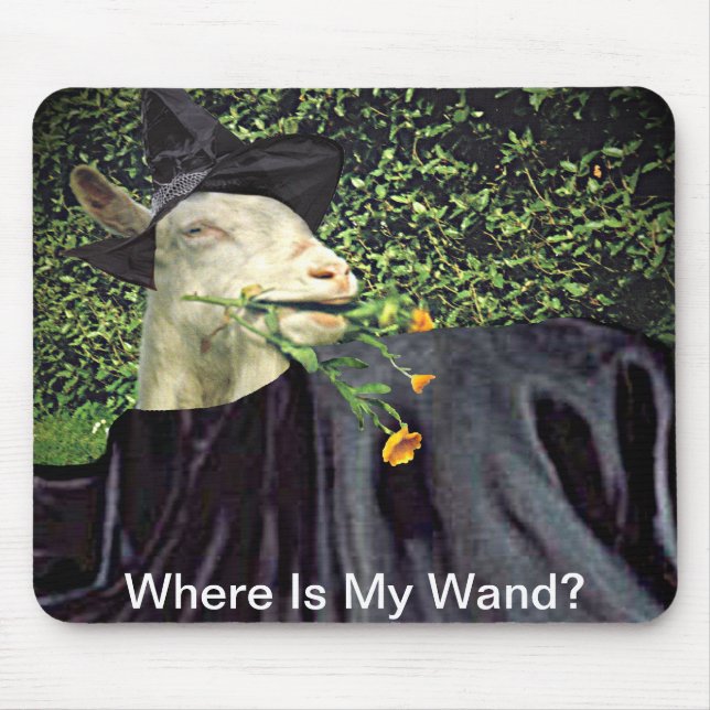 Mousepad Halloween Wizard Goat (Frente)