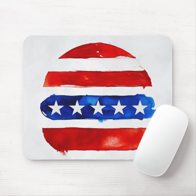 Mousepad Hamburger América (Pintura Branca Nº 4) (Com mouse)