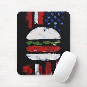 Mousepad Hamburger América (Pintura Preta Nº 7)