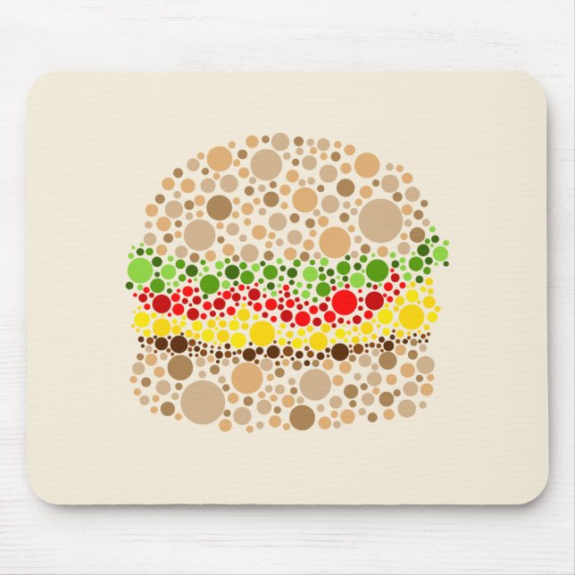 Mousepad Hamburger Em Pontos (Frente)