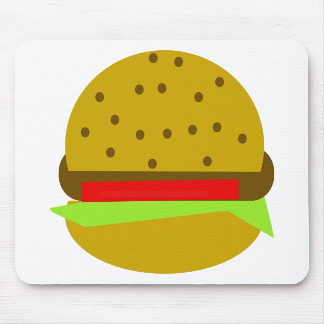 Mousepad hambúrguer de comida rápida de comida de hambúrgue (Frente)