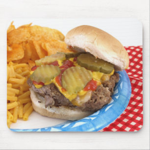 Mousepad Hamburguer e lados