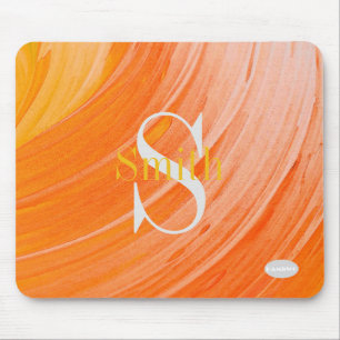 Mousepad HAMbWG - Monograma de espiral laranja