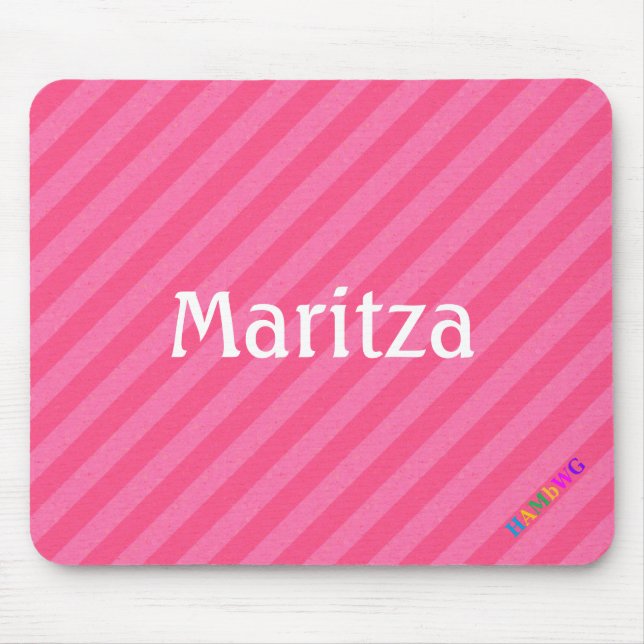 Mousepad HAMbWG - Rato de computador - Diagonal de melancia (Frente)