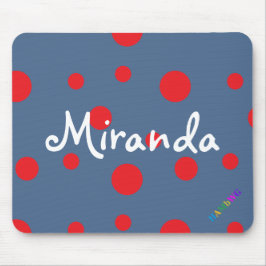 Mousepad HAMbWG - Rato do computador - Bolinhas vermelhas