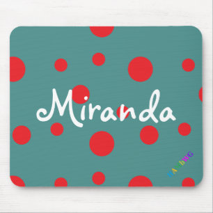Mousepad HAMbWG - Rato do computador - Bolinhas vermelhas