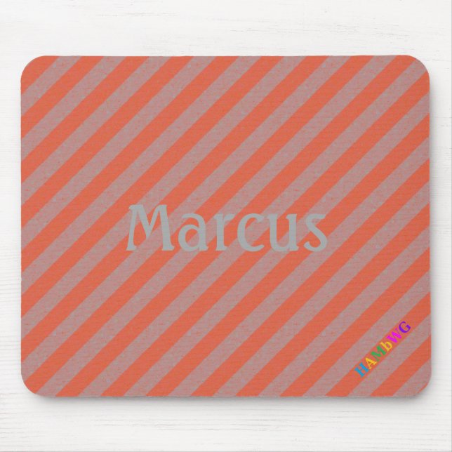 Mousepad HAMbWG - Rato do computador - Diagonal Laranja (Frente)