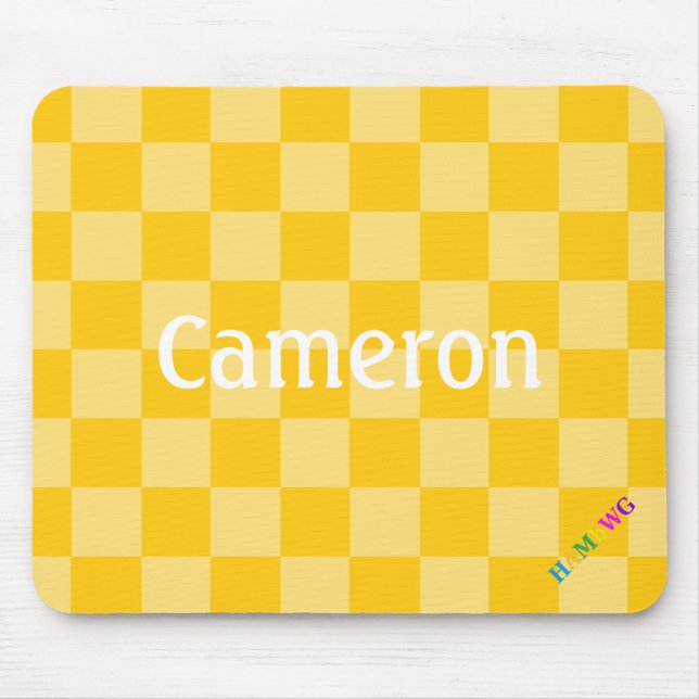 Mousepad HAMbWG - Rato do computador - Verificador amarelo (Frente)