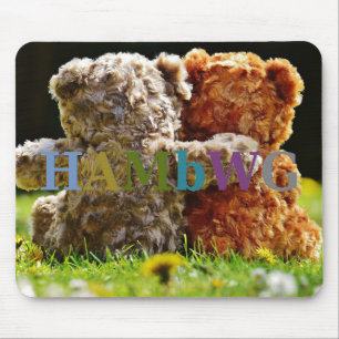 Mousepad HAMbWG - tapete do rato - amigos do urso de