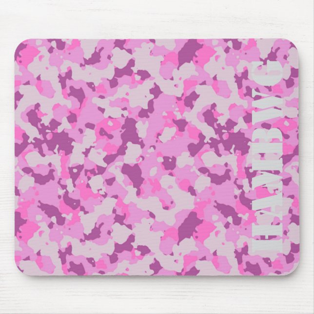 Mousepad HAMbyWG - Pad do mouse - Camuflagem rosa (Frente)