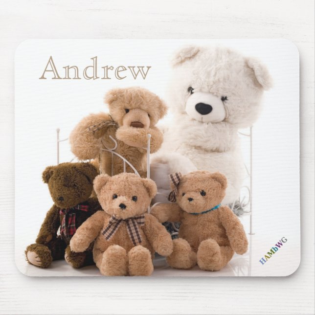 Mousepad HAMbyWG - Pad do Mouse - Ursos de Teddy (Frente)