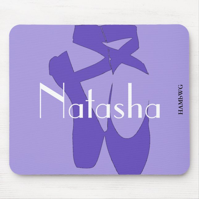 Mousepad HAMbyWG - Slipper de Balé Roxo Pad Pad do Mouse (Frente)