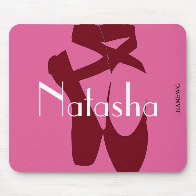 Mousepad HAMbyWG - Slipper de Balé Vermelho Pad do Mouse (Frente)