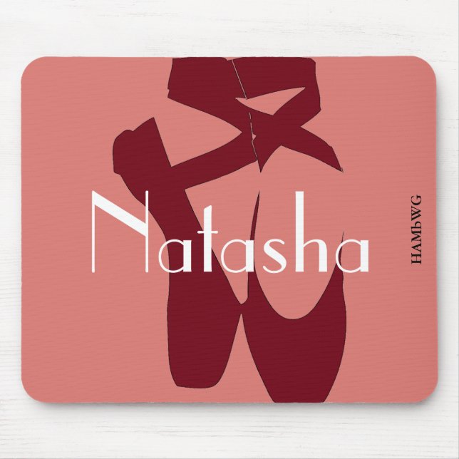 Mousepad HAMbyWG - Slipper de Balé Vermelho Pad do Mouse (Frente)