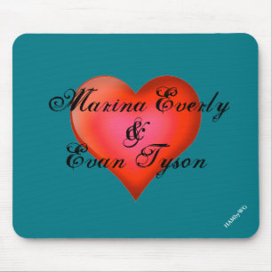Mousepad HAMbyWG - tapete do rato - coração vermelho