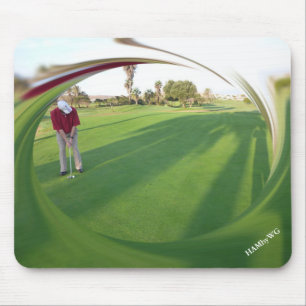 Mousepad HAMbyWG - tapete do rato - jogador de golfe