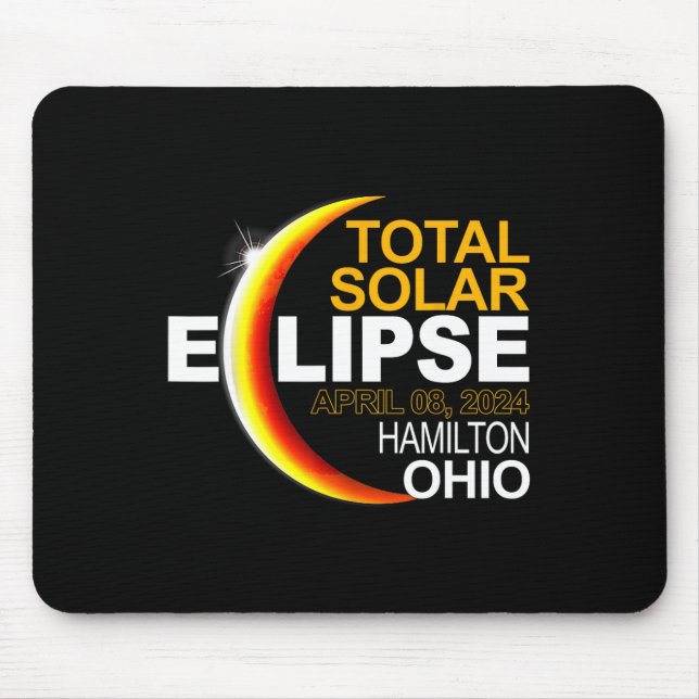 Mousepad Hamilton 2024 Solar Eclipse 2024 040824 Eclipse (Frente)