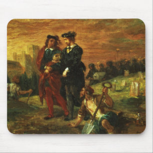 Mousepad Hamlet e Horatio no cemitério, 1859 (óleo em c
