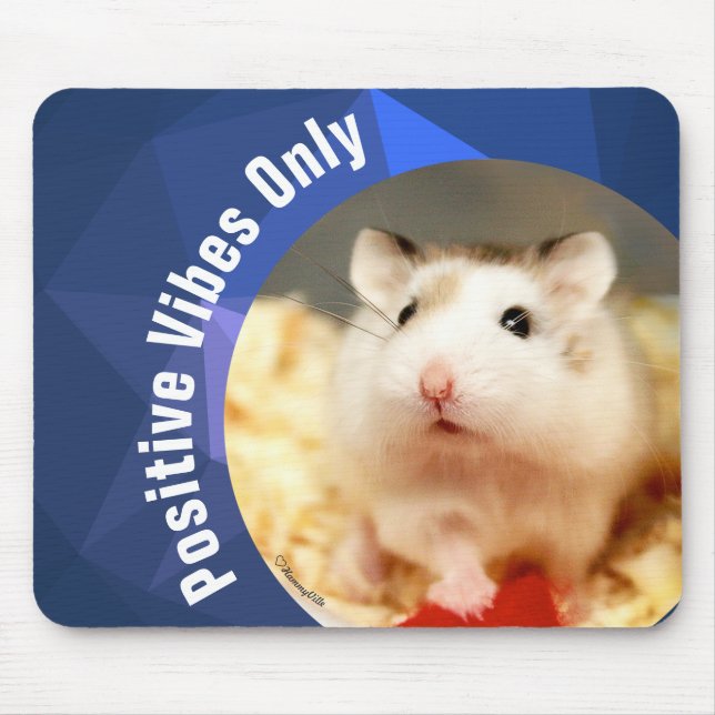 Mousepad HammyVille - apenas vibrações positivas de Hamster (Frente)