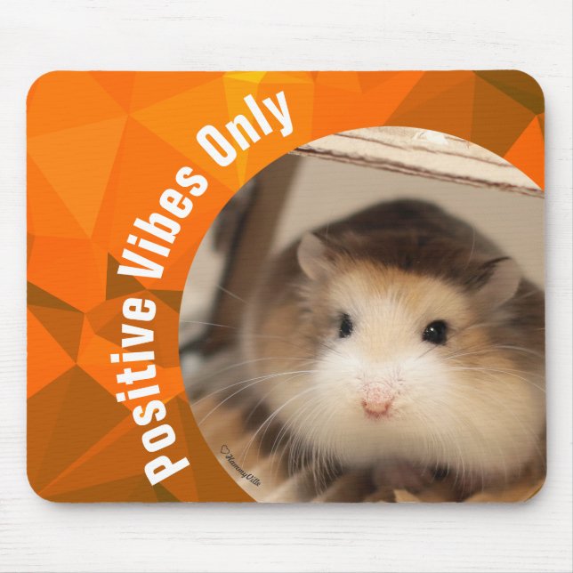 Mousepad HammyVille - apenas vibrações positivas de Hamster (Frente)