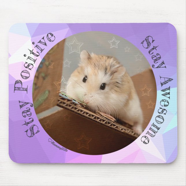 Mousepad HammyVille - Hamster Bonito Fique Incrível (Frente)